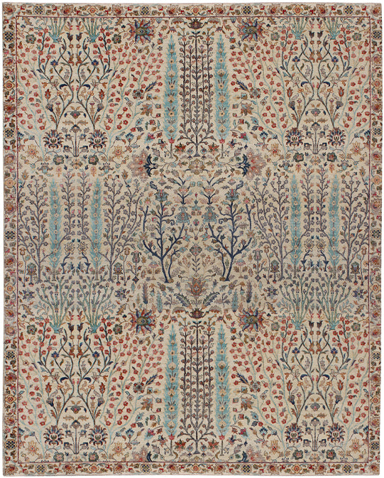 Hands DL 789 Multi Luxury Carpet - Wool & Botanical Silk, Hand Knotted (8' x 10')