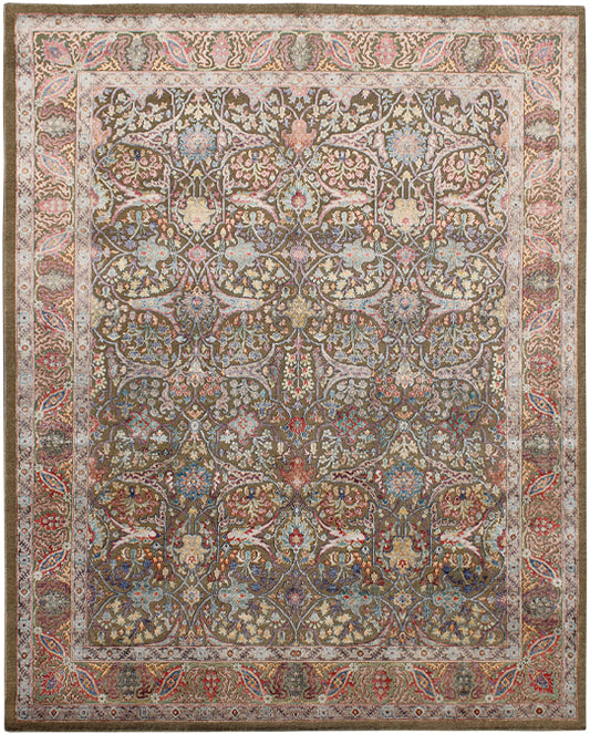 Hands DL 791 Multi Luxury Carpet - Wool & Botanical Silk, Hand Knotted (8' x 10')