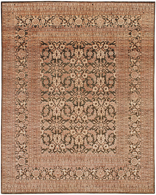 Hands DL 794 Multi Red Luxury Carpet - Wool & Botanical Silk, Hand Knotted (8' x 10')