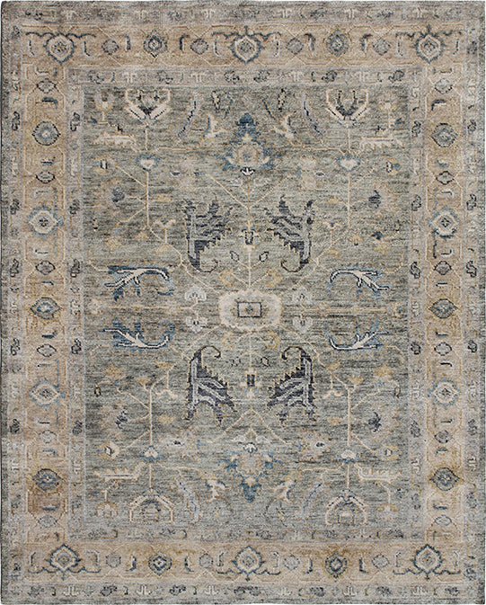 Hands P 4031 Multi Grey Luxury Carpet - 100% Wool, Hand Knotted (8' x 10')