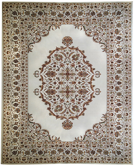 Luxury hand knotted carpet made from Wool & Botanical Silk