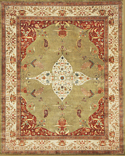 Hands P 26993 Multi Luxury Carpet - 100% Wool, Hand Knotted (8' x 10')